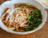 ランチ　新玉ねぎとニラでパンチそうめん作り方6写真