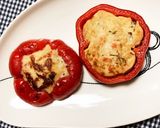 パプリカの肉詰め〜和風作り方6写真