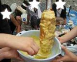 BBQでバームクーヘン(バナナ入り)作り方7写真