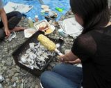 BBQでバームクーヘン(バナナ入り)作り方8写真