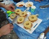 BBQでバームクーヘン(バナナ入り)作り方9写真