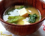 レタスの外葉とお豆富のお味噌汁♪作り方2写真