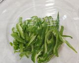 レンジで簡単♥ピーマンの塩昆布和え作り方1写真