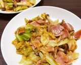 ベーコンとキャベツしめじの野菜炒め作り方6写真