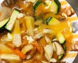 根菜チクワ豚キムチ丼味スペインオムレツ風作り方19写真