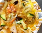 根菜チクワ豚キムチ丼味スペインオムレツ風作り方20写真