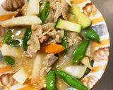 タレが旨いトンテキ味豚こま大根青椒肉絲風作り方14写真