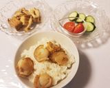ホタテバター醤油丼♡&他作り方5写真
