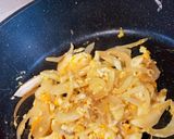 新玉ねぎの玉子とじ 簡単作り方5写真