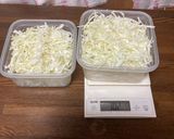 洗い物最小限!無限キャベツ胡麻和え作り方1写真