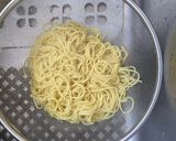 蝦仁白菜麺　海老と白菜の混ぜそば作り方3写真