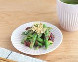 レンジで簡単！アスパラガスの梅おかか和え作り方4写真