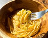 95℃「出汁しょうゆ」明太スパゲッティ作り方49写真