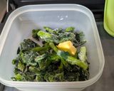 簡単★冷凍菜の花のレンチンバター蒸し作り方1写真
