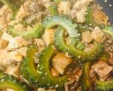 毎日の納豆●withゴーヤー麻婆豆腐作り方2写真