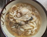 簡単★師走!牡蠣入り昆布出汁スープうどん作り方3写真