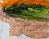 鶏肉の野菜巻き　照り作り方3写真