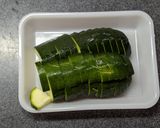 ズッキーニと人参のいしるマヨネーズ炒め作り方1写真