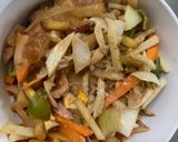 お一人様☆野菜たっぷりデリ風ウインナー丼作り方19写真