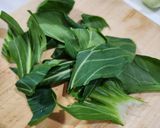 チンゲン菜とイカの中華風 とろみ炒め作り方1写真