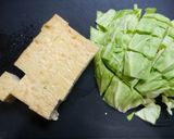 簡単！厚揚げとキャベツのコチュジャン煮作り方1写真