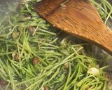 豆苗一袋🌱激安おいしい空芯菜風炒め作り方6写真
