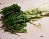 たっぷり水菜と豚薄切り肉のいりこ出汁鍋作り方4写真