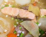 栄養療法 野菜と鮭のmiso soup♡作り方12写真