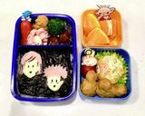 簡単キャラ弁　呪術廻戦　悠仁＆野薔薇作り方1写真