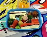 超簡単　キャラ弁　新幹線こまち作り方1写真
