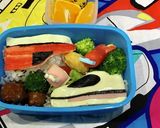 超簡単　キャラ弁　新幹線こまち作り方3写真