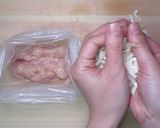 ポン酢でゴマとエノキのつくね作り方3写真