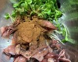ホタルイカとカイワレのチリ風味作り方3写真