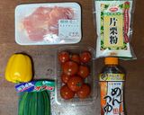 鶏肉と夏野菜のつけそば作り方1写真