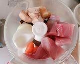 冷凍可能、お魚ハンバーグ(照り焼き味)作り方1写真