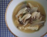 5分で味噌汁！新玉ねぎとシメジの味噌汁♪作り方5写真