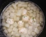 手づかみ食べに！大根とつみれの味噌煮！作り方2写真