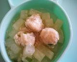 手づかみ食べに！大根とつみれの味噌煮！作り方3写真