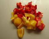 豚肉とパプリカの梅しょう油炒め作り方1写真