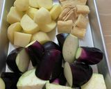 なすとじゃが芋の煮物（炊飯器調理）作り方1写真