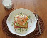 朝の腸活サンド☀ソーセージとピンクソース作り方6写真