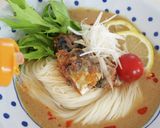さばの味噌煮のピリ辛ごまそうめん作り方4写真