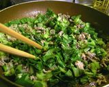 挽肉と小松菜のあんかけうどん作り方3写真