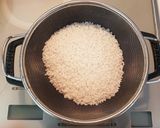 ストウブ バター香る明太子炊き込みご飯作り方1写真