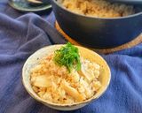 ストウブ バター香る明太子炊き込みご飯作り方4写真