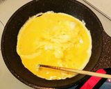 軽食♪たらこ？入りスクエッグロールサンド作り方3写真