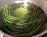 山菜【みず菜】炒め煮☆作り方1写真