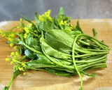 新芯菜（なばな）と炒り卵のお浸し作り方1写真