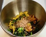 新芯菜（なばな）と炒り卵のお浸し作り方7写真