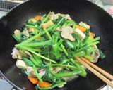 小松菜と豚バラと厚揚げの炒め物^^作り方9写真